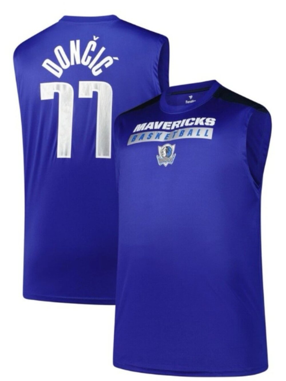 Dallas Mavericks Luka Dončić Mens Big & Tall Player Muscle Jersey Tank Shirt New